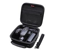 XANAD XNAND Étui pour Canon EOS R50 / R6 Mark II / R8 Mark II / R100 / R10 / R5 / R50 V/Panasonic LUMIX FZ80D / Kodak PIXPRO AZ425 / AZ255, avec cloisons Amovibles renforcées (Noir)