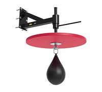 XANAYXWJ Plate-forme de sac de vitesse réglable en hauteur, balle de frappe murale avec support, balle de réflexe pour la maison, la gym, l'entraînement de boxe
