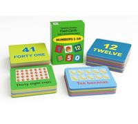 Xander & Xandra Cartes flash numérotées de 1 à 50 pour tout-petits - Durable, imperméable, résistante à la déchirure et recyclable - Cartes d'apprentissage éducatives double face pour enfants d'âge