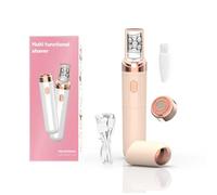 Xandora EpilSmooth⎪Épilateur visage Épilateur visage 2 en 1 USB rechargeable avec lumière LED intégrée pour épilation précise des sourcils, lèvres et zones sensibles, léger et portable