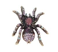 XANHOY Belle broche en forme d'araignée exquise incrustée de strass élégante pour collier