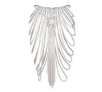 XANHOY Blingbling Ceinture de taille élégante multicouche cristal chaîne de taille chaîne élaborée chaîne de ventre pour danse du ventre, As shown in pictures, Strass