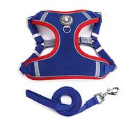 XANHOY Collier respirant pour chien avec sangle réfléchissante pour petits et grands animaux de compagnie avec crochet de traction