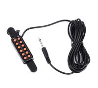 XANHOY Micro de guitare magnétique à 12 trous avec prise de 6,35 mm