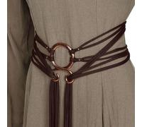 XANHOY Style ethnique Ceinture en corde avec nœuds pour femme Accessoire de taille vintage pour robe pull