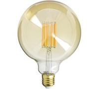 Xanlite - Ampoule Filament LED déco verre ambré G125, culot E27, 1521 Lumens, conso. 15W (equivalence 100W), Blanc chaud - RFDE1521B125A AMBRE G