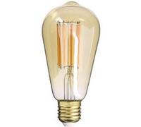 Xanlite - Ampoule Filament LED déco verre opaque ST64, culot E27, 1521 Lumens, conso. 15W (equivalence 100W), Blanc chaud - RFDE1521STA AMBRE G