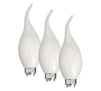 Xanlite Ampoule Filament LED Flamme Coup De Vent Culot E14- Angle Éclairage 320°- 4W Équivalant 40W- 470 Lm- Lumière Blanc Neutre- RFV470FCOCW (Lot de 3)