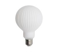 Xanlite - Ampoule Filament LED G95 - Verre Strié Opaque de Haute Qualité - Culot E27-1055 Lumens - Équivalence 75W - 3000K - Blanc Chaud Confortable