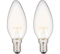 Xanlite - Ampoule LED filament flamme culot E14 806lm blanc chaud - PACK2RFV806FO BLANC G