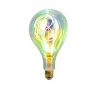 Xanlite, Ampoule Modèle Unicorn, Filament LED E27, Effet Arc En Ciel, 6W, 2700K, Économie d'énergie, Idéale pour décoration intérieure et ambiance festive