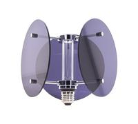 Xanlite Ampoule Vintage 70'S Ronde Filament LED, Culot E27, 180 Lumens, Conso 4W, 1800 Kelvin, Blanc Chaud, Noire