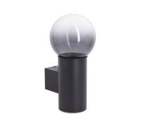 Xanlite - Applique murale filaire noire boule fumée IP44, culot E27, 40W max - APFE40WNBOU NOIR G