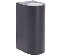 Xanlite - Applique murale filaire noire IP44, culot GU10, deux sources d'éclairage, 40W max - APFG40W2TN NOIR G