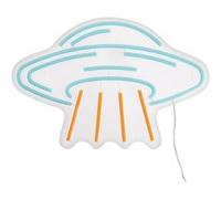 Xanlite - Applique murale néon soucoupe volante, USB filaire, Bleu et orange - UFONEON