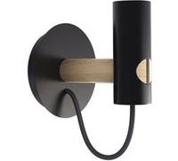 Xanlite - Applique Tenon en bois naturel et métal noir, culot E27 - XDATENONWB BOIS G