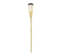 Xanlite - Balise Solaire Led Ip44 En Bambou Couleur Flamme 74 Cm - Sobabam