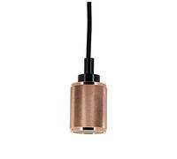 Xanlite Douille suspension - Suspension ampoule - fil Électrique pour suspension - Ampoule prise electrique - Suspension à douille en aluminium - Finition pointes de diamant cuivrées rosées - SDV03EP