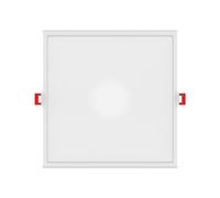 Xanlite Downlight LED carré noir ou blanc encastré avec transformateur intégré, IP20, extra plat, 2200 Lumens, CCT
