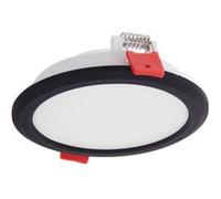 Xanlite - Downlight Rond - Spot LED extra plat encastrable - cons. 6W/800 lumens - CCT 3000K/4000K/6500K - IP44 - Blanc/Noir - DOP400RIPCCT BLANC G