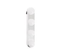 Xanlite ECM200PW Eclairage Lampe de Miroir LED-Piles 200 Lumens-Mode de Fixation par Ventouses (Inclus), vis (Non incluses) -Couleur Blanc Neutre