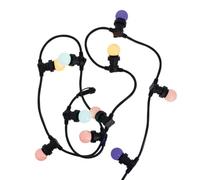 Xanlite GRL5230VBP45RVBJR Lot Guirlande extérieure Extensible câble Noir + 10 Ampoules LED Multicolor culot E27 Multicolore