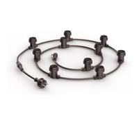 Guirlande extérieure, personnalisable et extensible, câble noir, compatible culot E27 (vendue seule, hors ampoules) | Xanlite, Noire