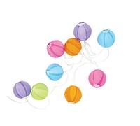 Xanlite Guirlande LED solaire avec 8 boules Multicolores longueur 5m Blanc chaud IP44-Spécial extérieur | SOGRL8COLOR