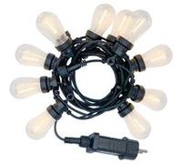 Xanlite - Guirlande lumineuse LED 5m 230V, extensible IP44, 10 boules ST48 mini-Edison - GRL512VBST48F NOIR G