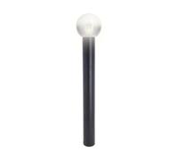 Xanlite LAMPADAIRE FILAIRE NOIRE BOULE FUMÉE LED IP44