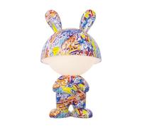 Xanlite - Lampe à Poser LED Artlite - Tactile - USB Rechargeable - RVB et Blanc Chaud - Ø 168 x 300 mm - Intensité Réglable - Autonomie 8h - Motifs Graffiti - Usage Intérieur