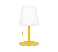 Xanlite, Lampe à Poser POP Abat-Jour Métal Rechargeable USB, Température de Couleur Réglable, Résistante IP44, Nomade avec Autonomie Longue Durée, Moutarde