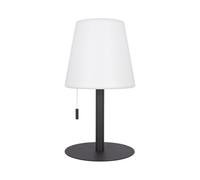 Xanlite, Lampe à Poser POP Abat-Jour Métal Rechargeable USB, Température de Couleur Réglable, Résistante IP44, Autonomie 8H, Idéale pour Extérieur et Intérieur, Gris