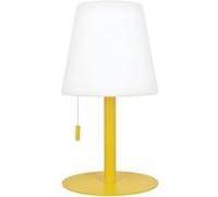 Xanlite, Lampe à Poser POP Abat-Jour Métal Rechargeable USB, Température de Couleur Réglable, Résistante IP44, Nomade avec Autonomie Longue Durée, Moutarde