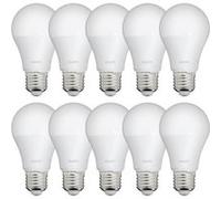 Xanlite - Lot de 10 Ampoules LED A60, culot E27, 9W cons. (60W eq.), lumière Blanc Chaud - WPACK10EE806G blanc G