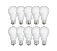 Xanlite - Lot de 10 Ampoules LED A60 E27 9W Équivalence 60W Lumière Blanc Chaud Économie d'Énergie Longue Durée Éclairage Intérieur et Extérieur Efficace 160 Caractères