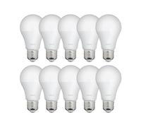 Xanlite Lot de 10 Ampoules SMD LED A60 Opaques avec Culot E27, 806 Lumens, Équivalence 60W, Température 4000K, Blanc Neutre, Éclairage Fonctionnel pour Cuisine, Bureau ou Salle de Bain