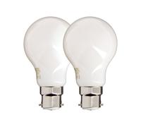Xanlite - Lot de 2 Ampoules Filament LED A60 Opaques - Culot B22-806 Lumens - Équivalence 60W - 2700K - Blanc Chaud - Éclairage Chaleureux - Économie d'Énergie