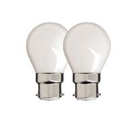 Xanlite - Lot de 2 Ampoules Filament LED P45 Opaque - Économie d'Énergie 7W - 806 Lumens - Culot B22 - Blanc Chaud 2700K - Équivalence 60W - Confort Visuel Optimal