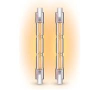 Lot de 2 ampoules halogènes culot R7S, 78mm, 2216 Lumens, 2900 Kelvins, Blanc chaud Dimmable