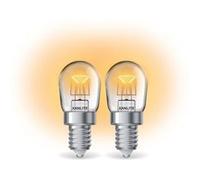 Xanlite - Lot de 2 ampoules incandescentes Four, culot E14, 80 Lumens, équivalence 15W, 2200 Kelvins, - PACK2HO15W TRANSPARENT G