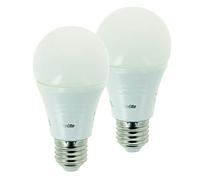 Xanlite Lot De 2 Ampoules LED A60 Culot E27 - Angle D'Éclairage 180° - 11W Équivalant 75W - Eclairage 1055 Lumens - Lumière Blanc Chaud - PACK2EE1055G