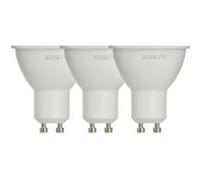 Xanlite - Lot de 3 Ampoules LED Spot, culot GU10, 345 lumens, conso. 4,5W éq. 50W, Blanc chaud - PACK21RCX345GIW Blanc chaud