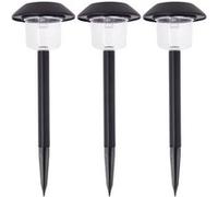 Xanlite - Lot de 3 balises solaires LED IP44 noir, RVB - PACK3SO1017B NOIR G