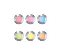 Xanlite - Lot de 6 Spots LED Encastrables - 12V - RVB - Blanc Neutre - 20 Lumens - Commande à Distance - Angle d'Éclairage 360° - Ø40 x 35 mm - Inox - Résistance IP67
