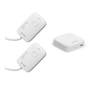 Xanlite - Pack Chauffage Connecté - Passerelle + 2 Boîtiers de Pilotage pour Radiateurs Électriques avec Fil Pilote - Contrôle Intelligent - avec Application - Blanc