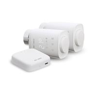Xanlite - Pack Chauffage Connecté - Passerelle + 2 Têtes Thermostatiques pour Radiateurs Hydrauliques - Installation Rapide - avec Application - Blanc