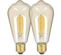 Xanlite - Pack de 2 Ampoules à filament LED Vintage ST64, Ambrées, culot E27, 806 Lumens, Blanc chaud - PACK2RFDE800STA MULTIPLE G