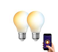 XANLITE | Pack de 2 Ampoules LED connectées SMD E27 A60 Opaque 9W cons. Variation de luminosité | PACK2KE806GCCT