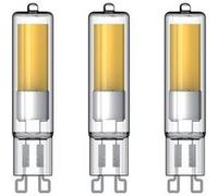 Pack de 3 ampoules RetroLED Caspule, culot G9, 2,6W cons. (20W eq.), 200 lumens, lumière blanc neutre Incolore